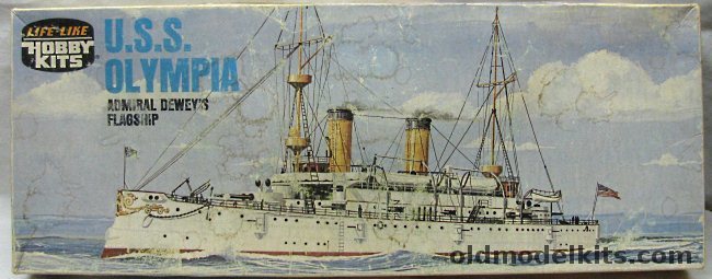 Life-Like 1/240 USS Olympia Admiral Dewey's Flagship - (ex-Pyro), B240-250 plastic model kit